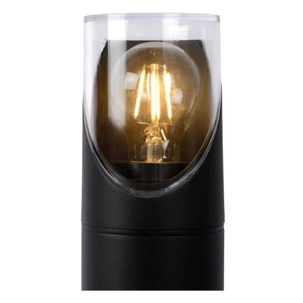 Lucide NORMAN - Lámpara baliza - Ø 9 cm - 1xE27 - IP65 - Negro - detalle 1